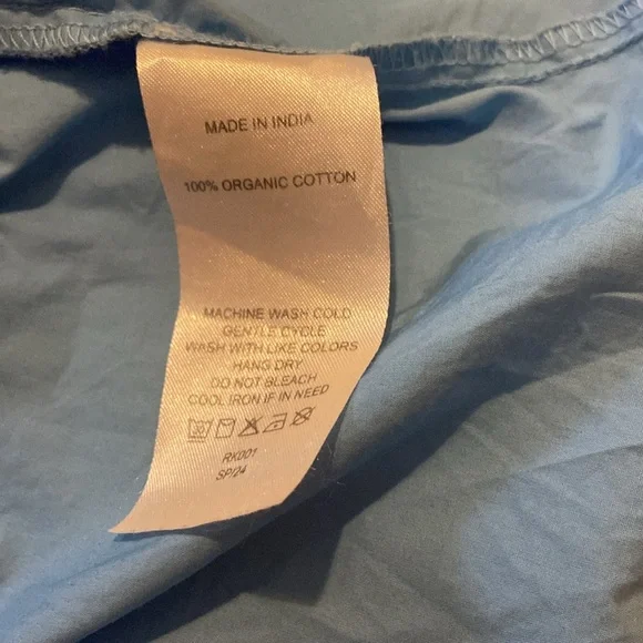 Quince Tiered Short Sleeve Mini Dress Size Large - Picture 9 of 11